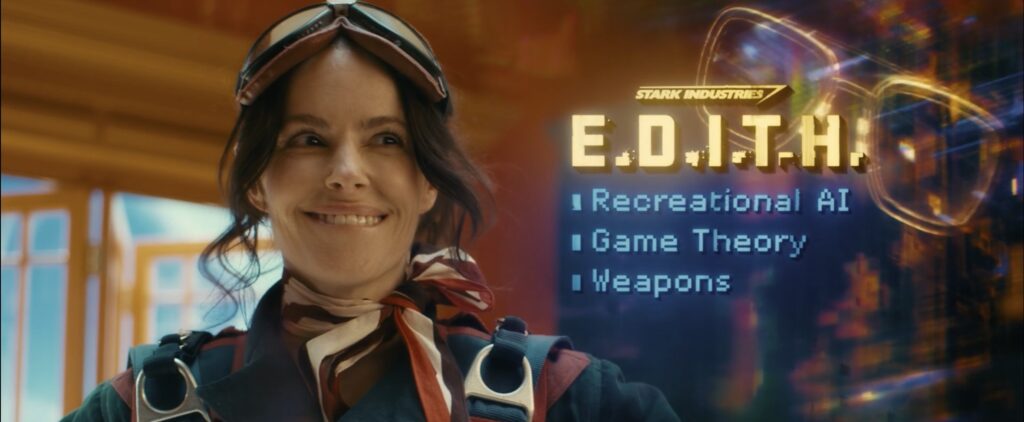 ヴィジョンの精神世界に現れるE.D.I.T.H.の人格
